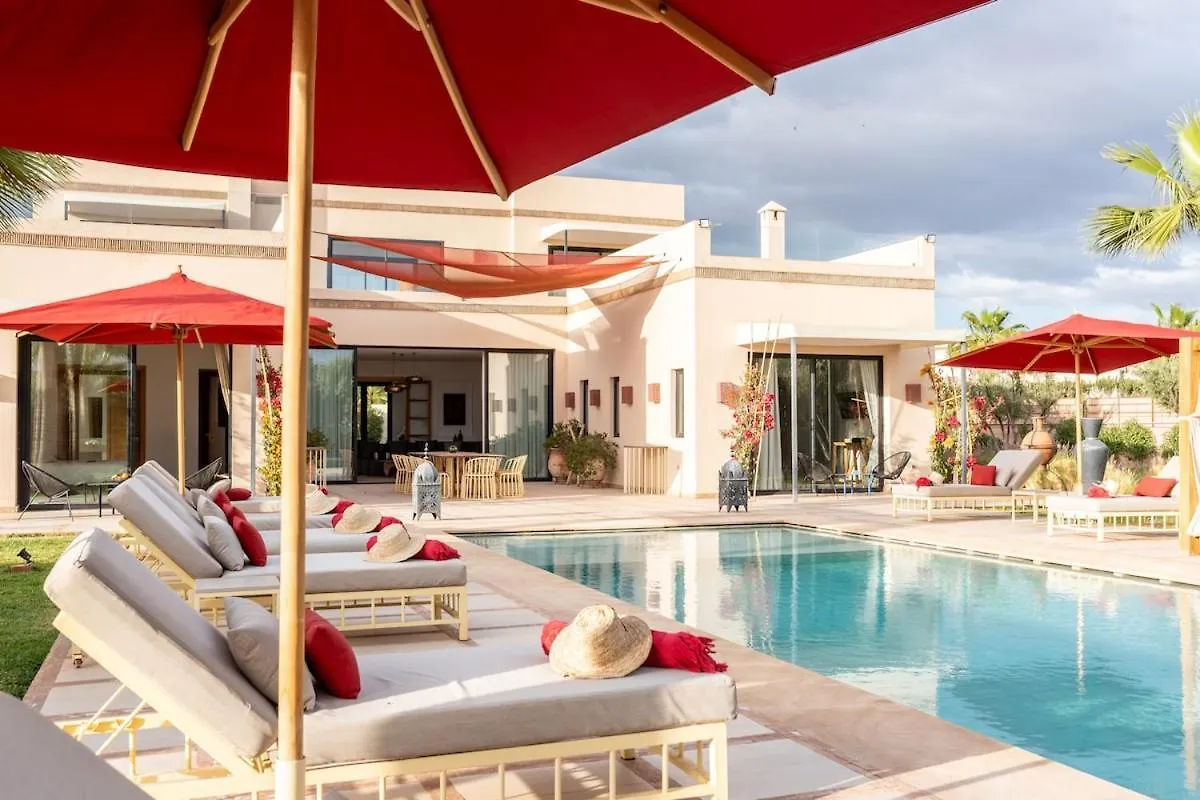Luxury 5-Suite Villa With Heated Pool, Steam Room & Games Marrakesz Maroko